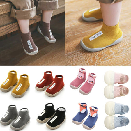 Breathable Mesh Baby Walking Shoes - Silicone Anti Slip Shoes