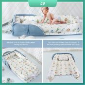 Portable Baby Bed Set with Pillow - Brand Name: CozyNest