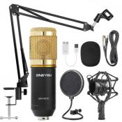 BM-800 Condenser Microphone - Professional Sound Recording Mic