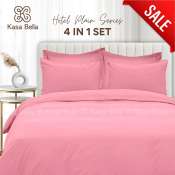 Kasa Bella Rose Cotton Blend 4in1 Bedding Set