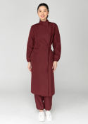 "FASHIONABLE" MAROON PPE Gown - Lab & Isolation Gown (