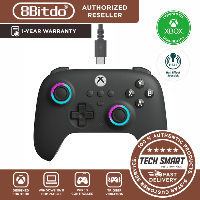 8BitDo Ultimate C Wired Xbox Controller with RGB Lighting