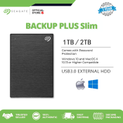 Seagate Backup Plus Slim 1TB/2TB External HDD with Warranty