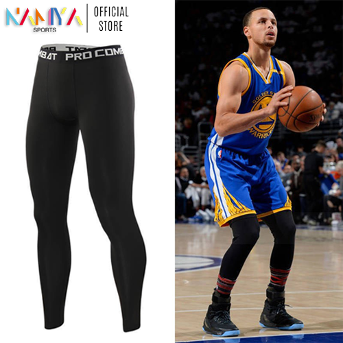 Ready Stock】Men's Fitness Sports Tights Basketball Compression