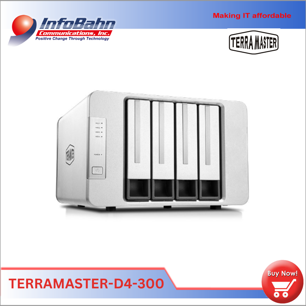 Terramaster 4Bay USB3.1 SINGLE DISK(NO RAID) | Lazada PH