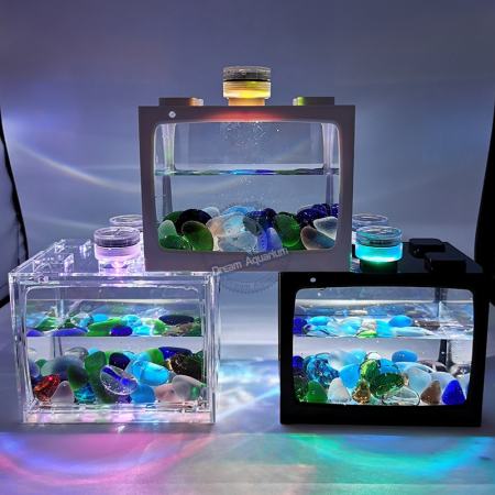 COD Betta Fish LED Building Block Fish Tank 