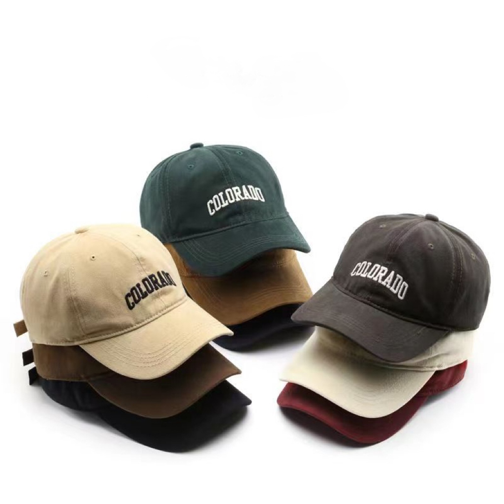 RAINBOWCO Plain Baseball Cap Korean Hat For Men And Women Unisex Cotton  Adjustable