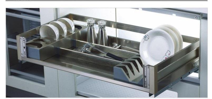 Multifunction Stainless Steel Soft Closing Kitchen Drawer Basket