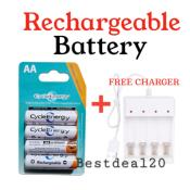 AA | AAA Rechargeable Battery with FREE Charger