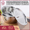 "3in1 Stainless Steel Basin with Grater Vegetable Cutter by XYZ"