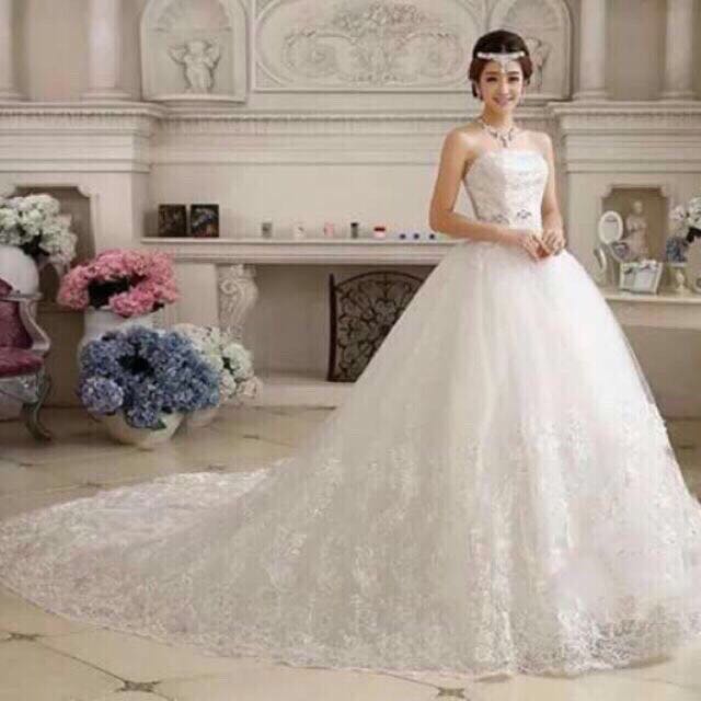 Wedding dress hot sale tube style