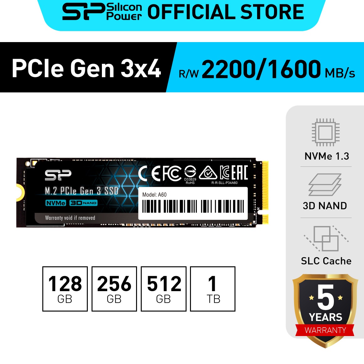 256Gb Nvme Ssd Internal Solid State Drive For High Performance