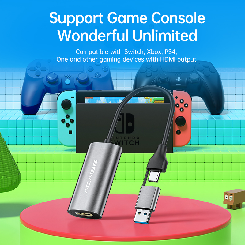 ACASIS HDMI Video Capture Card For Nintendo Switch 1080P HD