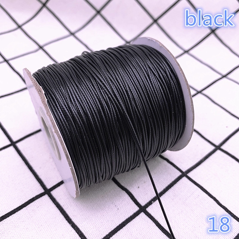 0.5 0.8 1.0 1.5 2.0mm Waxed Cord Waxed Thread Cord String Strap Necklace  Rope Bead