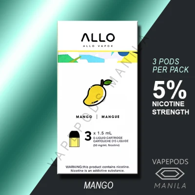 Allo Pods 50mg / 5% Nic Level - 3pcs per pack - For Allo Vape Devices only (2)