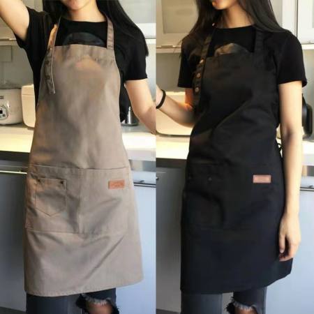 Waterproof Canvas Apron for Chef, Waiter, BBQ - 