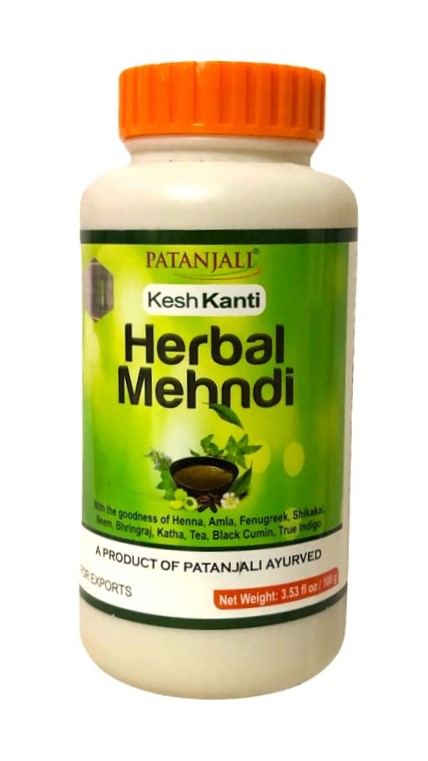 Patanjali Kesh Kanti हर्बल मेहंदी, 20g - प्राकृतिक काला (6 का पैक) :  Amazon.in: ब्यूटी