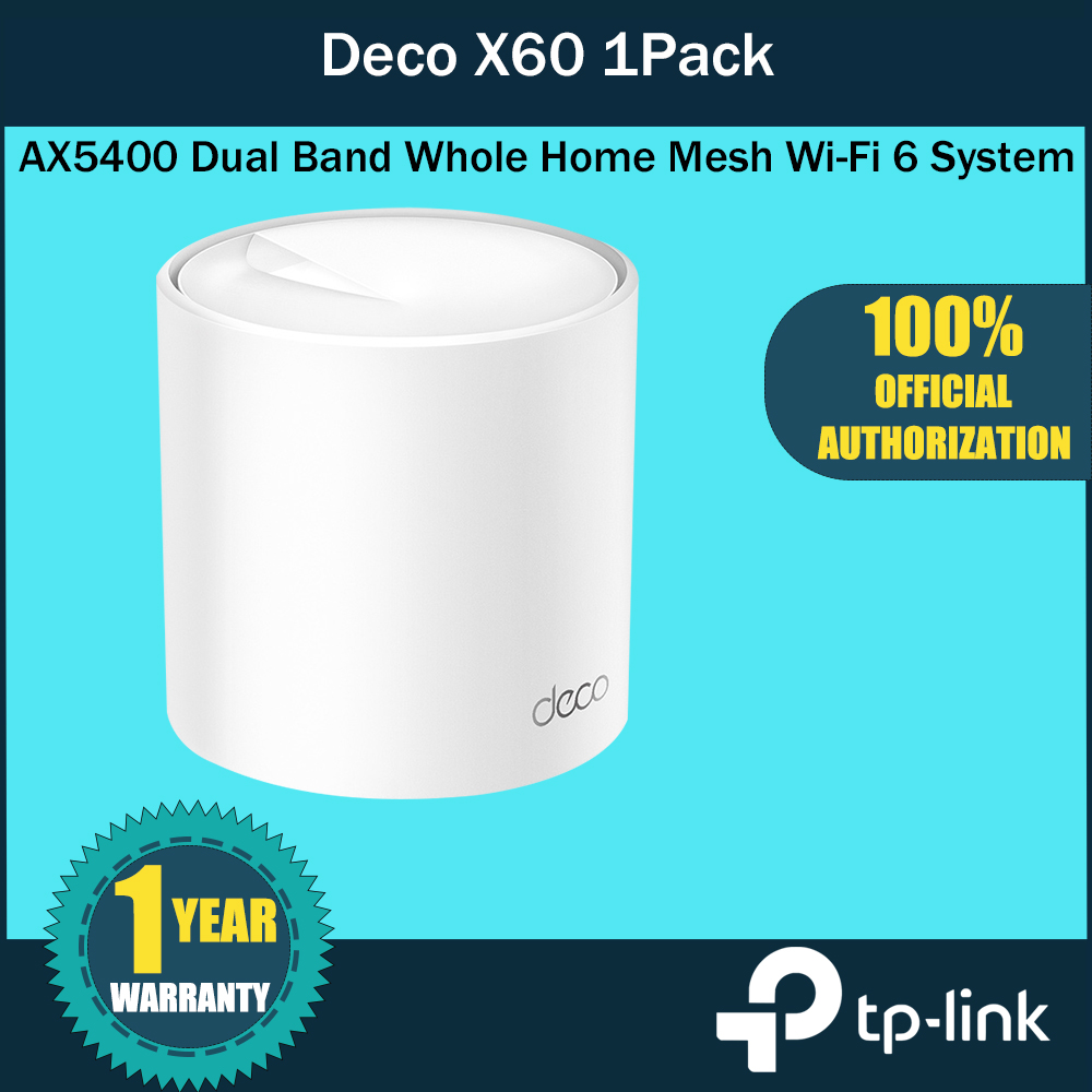 Deco X60, AX5400 Whole Home Mesh Wi-Fi 6 System