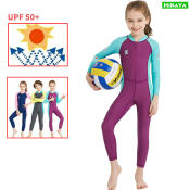 Hikaya Kids Long Sleeve Rash Guard, UPF 50+ Swimwear