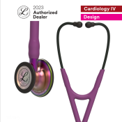 3M Littmann Cardiology IV Stethoscope, Rainbow Finish, Violet Stem