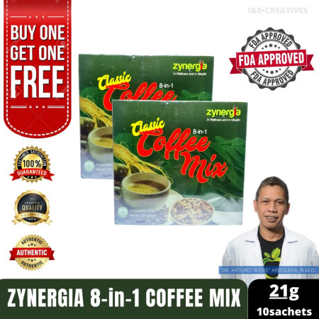 Original Zynergia 8in1 Classic Coffee Mix - Buy 1 Get 1