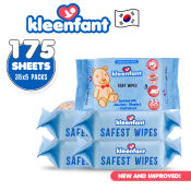 Kleenfant Unscented Baby Wipes, Pack of 5