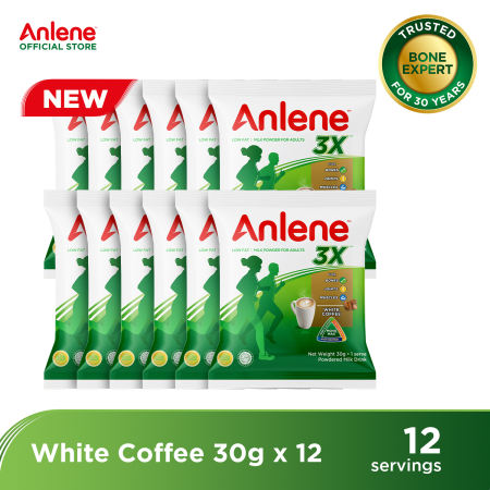 Anlene Milk Adult Powder White Coffee 30G x12
