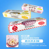 Wax Paper with Design for Bento Cakes