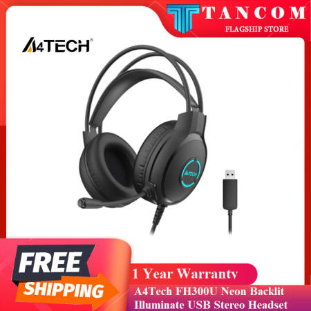 A4TECH Fstyler FH300U Neon Illuminate Stereo Noise Reduction Usb Headset