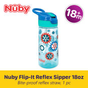 Nuby 18m+ Flip-It Reflex Straw Toddler Cup