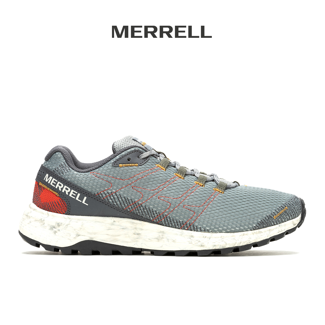 Discount on Merrell  shoes - SKU: Fly Strike-Monument Mens Trail Running Shoes