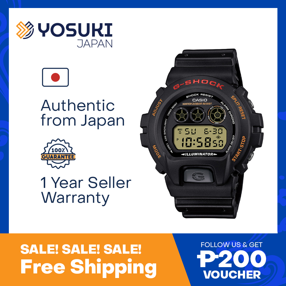 CASIO G-SHOCK DW-6900UB-9JF Illuminator Black Chrono Digital Men Wrist  Watch NEW