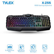 TYLEX X-Z55 Multimedia RGB Gaming Backlit Keyboard