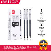 Deli Gel Pen Sign Pen 0.5mm Black 1Pc A127/S108/S007