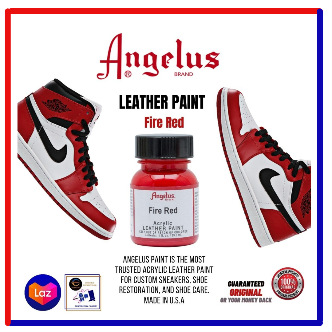 ANGELUS LEATHER PAINT - Chili Red Shoe Paint 