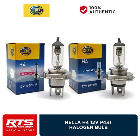 Hella H4 Halogen Headlight Bulb - 1Pc