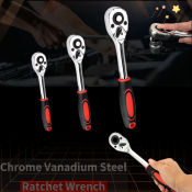 Telescopic Ratchet Wrench Set - 3 Sizes, 24 Teeth