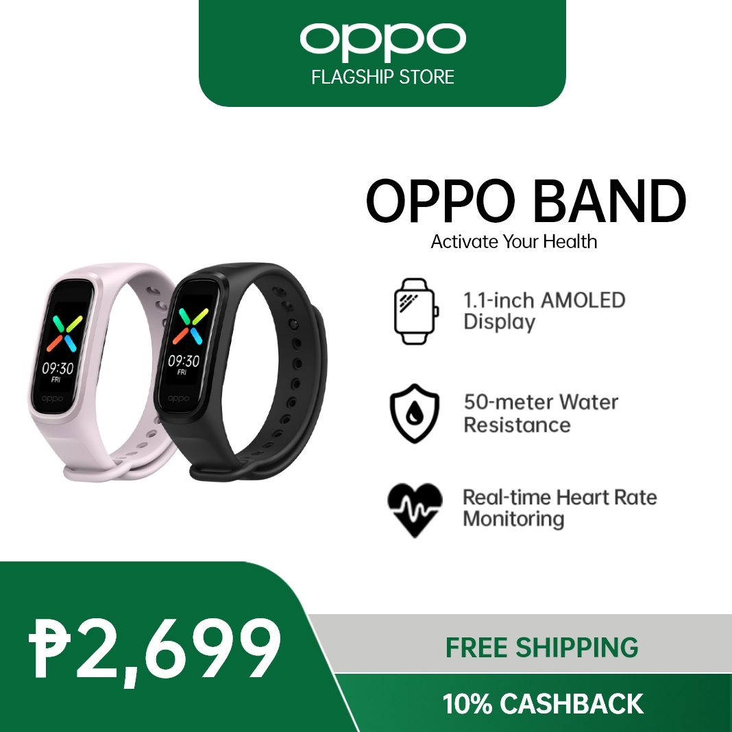 OPPO Band 2 Smart Watch 1.57” 5ATM AMOLED Bluetooth Android iOS BABY BLUE