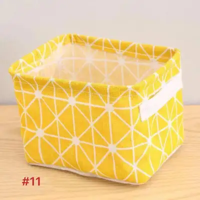Fun Life Nordic style fabric storage basket Cotton Linen Creative Storage box (13)