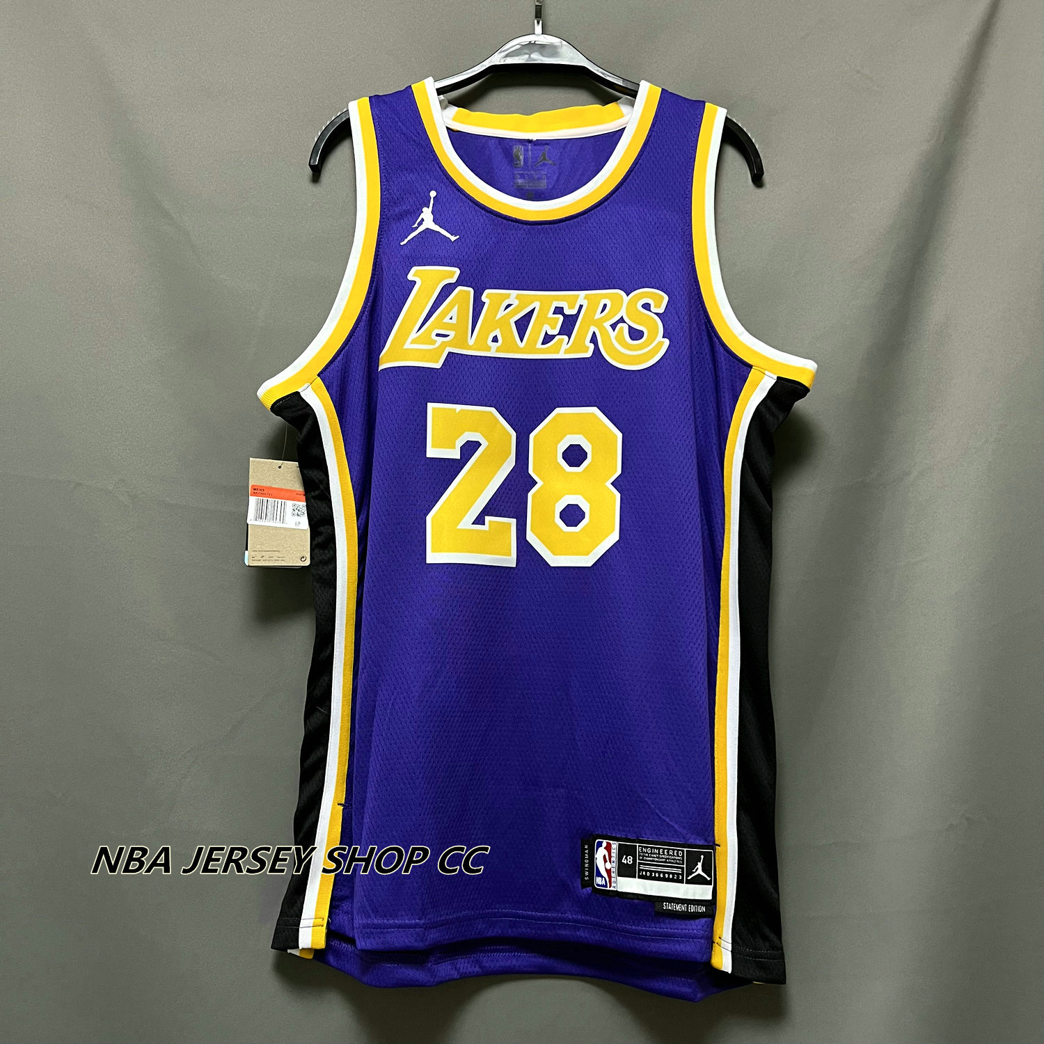 2023 LA Lakers Hachimura #28 Jordan Swingman Alternate Jersey (XL)