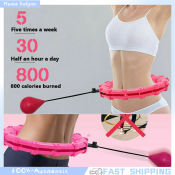 Adjustable Size Smart Hula Hoop for Waist Training and Weight Loss