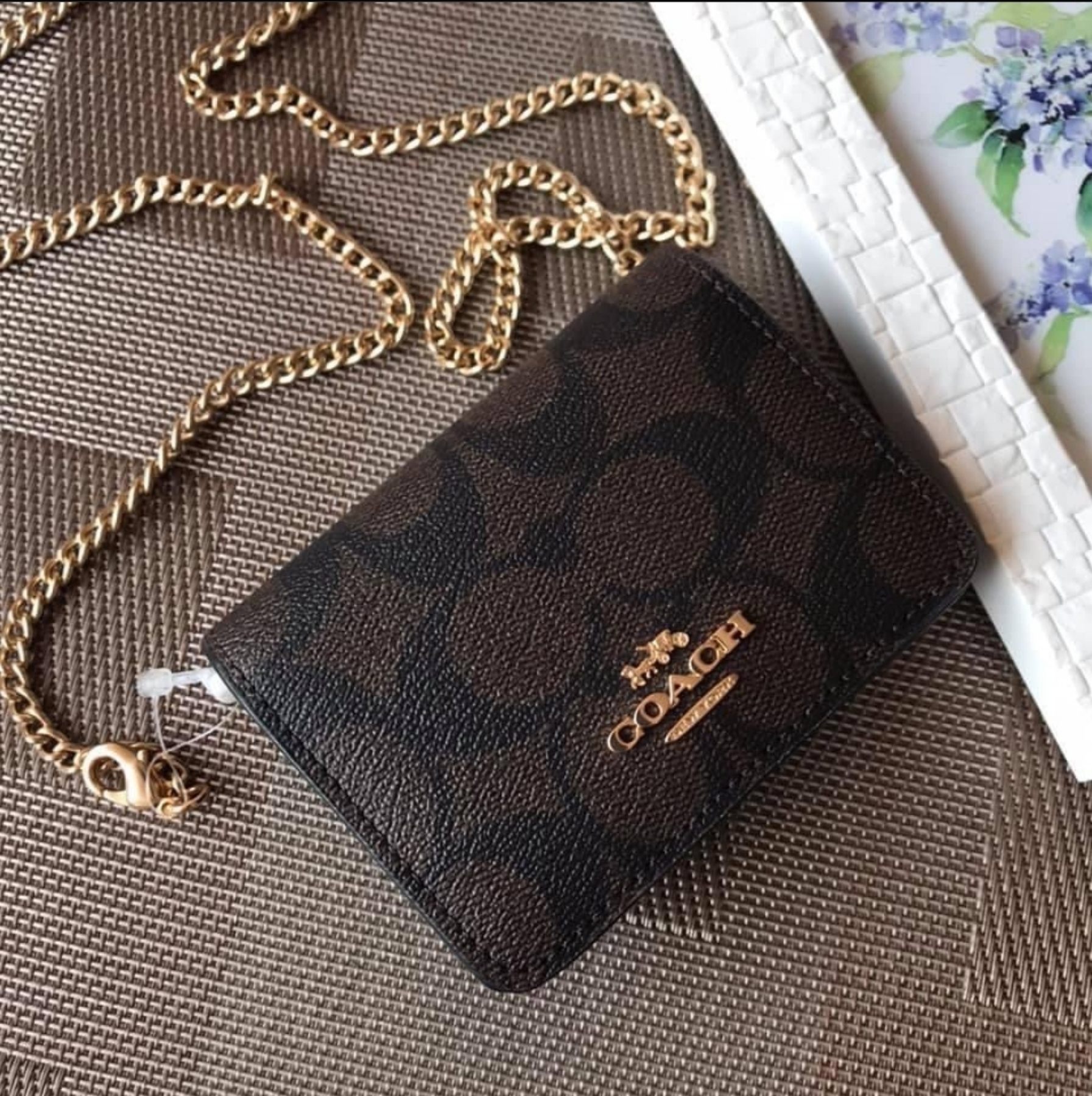 Coach 6650 Mini Wallet On A Chain In Signature in 2023
