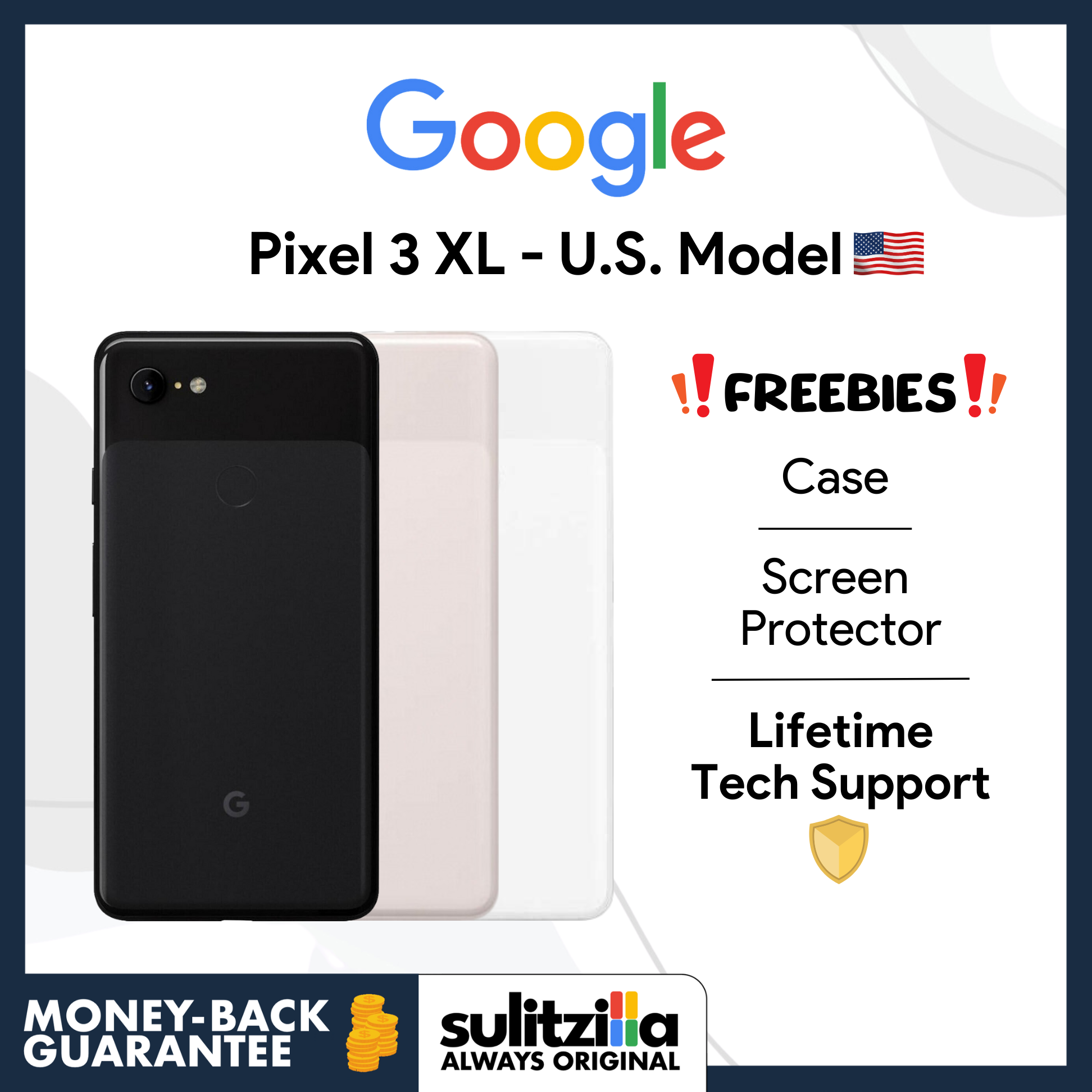 Google Pixel 3 XL - US Model - (64GB/128GB) with eSIM