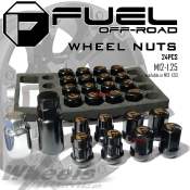 Fuel Off-Road Lug Nuts Set with Hex Adaptor - 24pcs