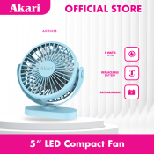 Akari 5" Rechargeable Compact Fan