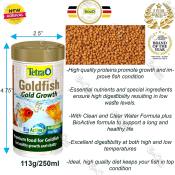 Tetra Goldfish Gold GROWTH Food - 113g/250ml