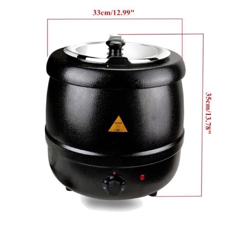 10l Restaurant Buffet Supplies Electric Heating Curry Stew Kettle