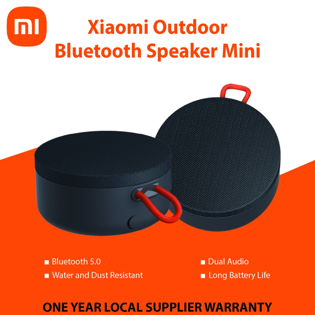 xiaomi outdoor bluetooth speaker mini dustproof waterproof wireless portable speaker