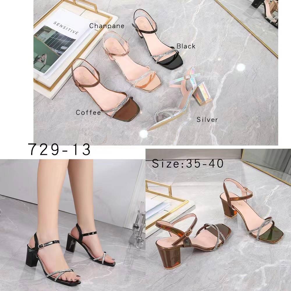 Kayannuo High Heel Shoes Clearance Summer Womens Sandals Korean Style  Fashion High Heel Shoes Pointed Toe Thick Heel Shallow Mouth Single Shoes Women  High Heels for Women Back to School Gifts -