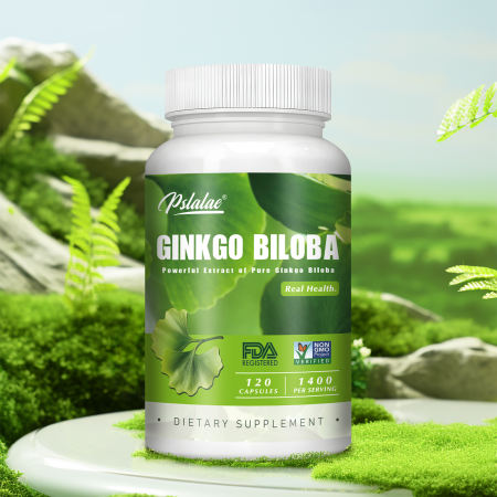 Pslalae Ginkgo Biloba Capsules for Heart Health & Focus